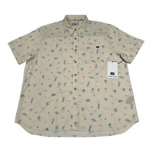 NEW Avid Palapa Shirt 2XL Bone‎ | Westwinds UV Protection Fishing Outdoor Top